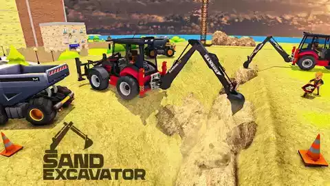 建造施工挖掘机模拟