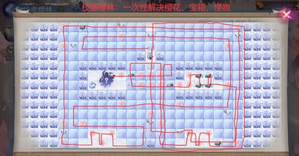 阴阳师枝垂樱林路线图攻略